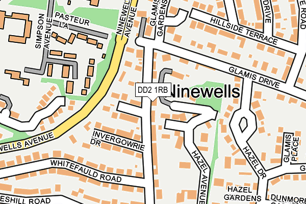 DD2 1RB map - OS OpenMap – Local (Ordnance Survey)