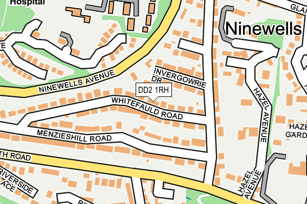 DD2 1RH map - OS OpenMap – Local (Ordnance Survey)