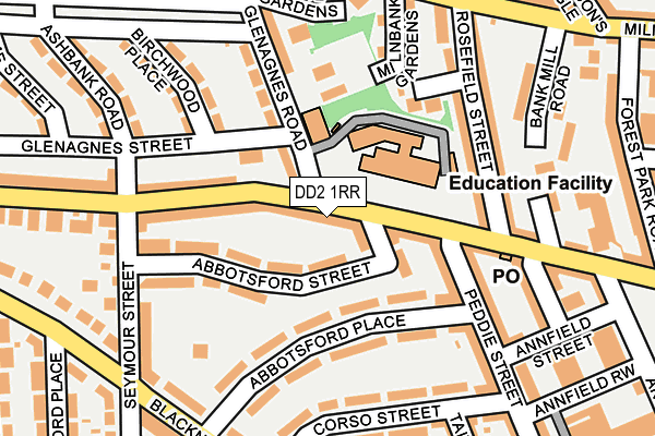 DD2 1RR map - OS OpenMap – Local (Ordnance Survey)