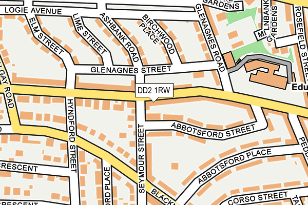 DD2 1RW map - OS OpenMap – Local (Ordnance Survey)