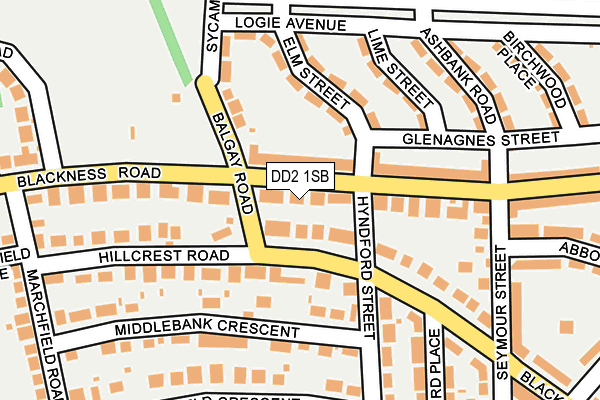 DD2 1SB map - OS OpenMap – Local (Ordnance Survey)