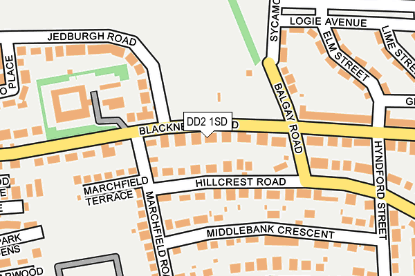 DD2 1SD map - OS OpenMap – Local (Ordnance Survey)