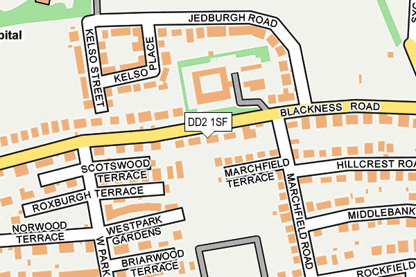 DD2 1SF map - OS OpenMap – Local (Ordnance Survey)