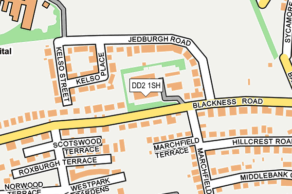 DD2 1SH map - OS OpenMap – Local (Ordnance Survey)