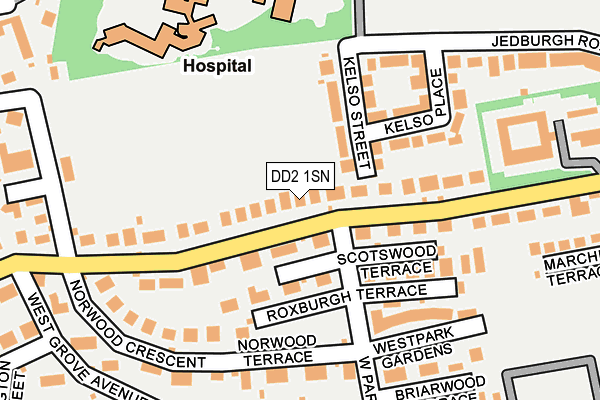 DD2 1SN map - OS OpenMap – Local (Ordnance Survey)