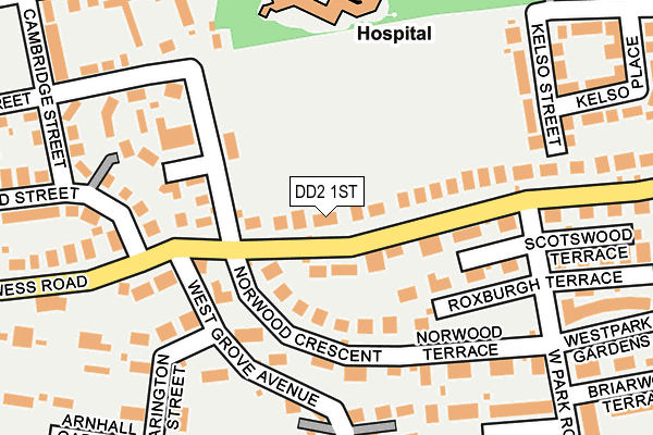 DD2 1ST map - OS OpenMap – Local (Ordnance Survey)