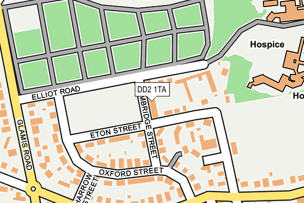 DD2 1TA map - OS OpenMap – Local (Ordnance Survey)