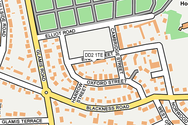 DD2 1TE map - OS OpenMap – Local (Ordnance Survey)