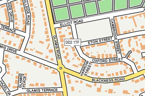 DD2 1TF map - OS OpenMap – Local (Ordnance Survey)