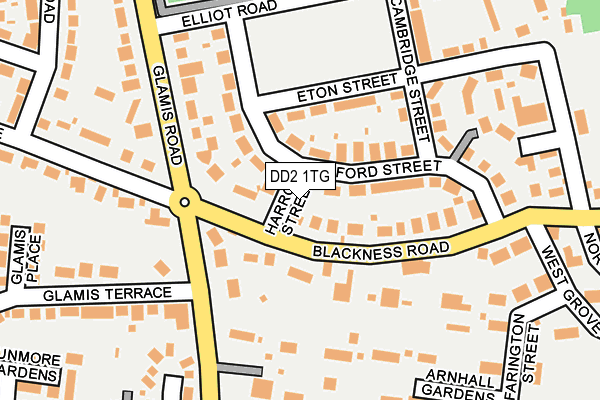 DD2 1TG map - OS OpenMap – Local (Ordnance Survey)