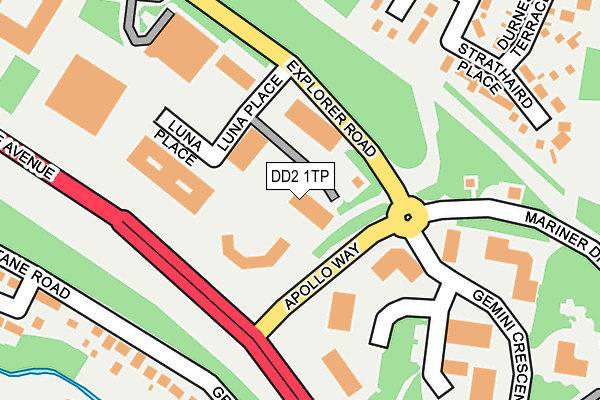 DD2 1TP map - OS OpenMap – Local (Ordnance Survey)