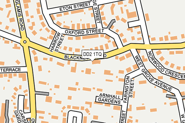 DD2 1TQ map - OS OpenMap – Local (Ordnance Survey)