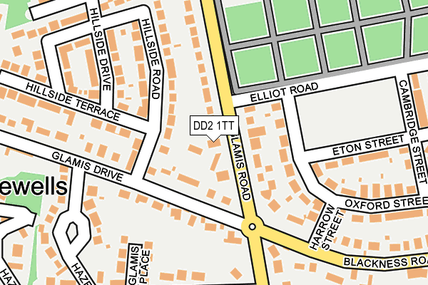 DD2 1TT map - OS OpenMap – Local (Ordnance Survey)