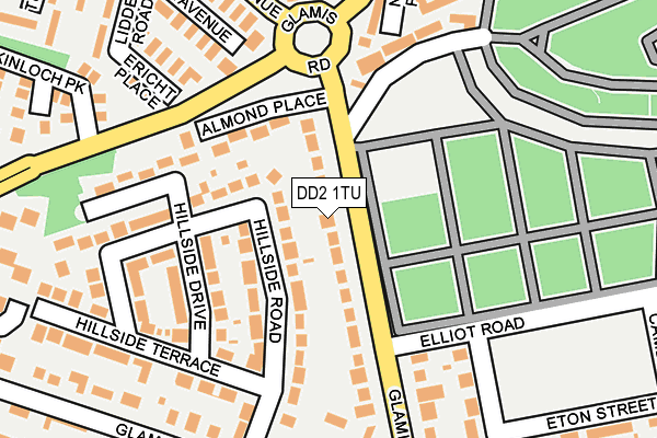 DD2 1TU map - OS OpenMap – Local (Ordnance Survey)