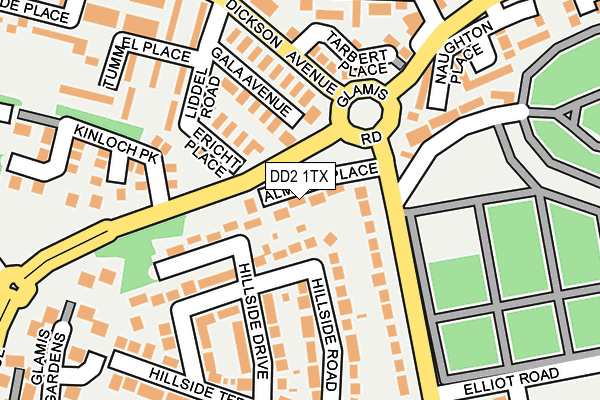 DD2 1TX map - OS OpenMap – Local (Ordnance Survey)