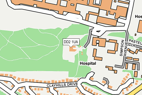 DD2 1UA map - OS OpenMap – Local (Ordnance Survey)