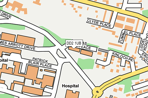 DD2 1UB map - OS OpenMap – Local (Ordnance Survey)