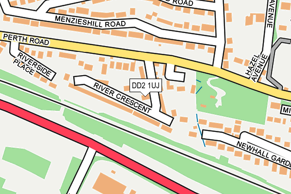 DD2 1UJ map - OS OpenMap – Local (Ordnance Survey)