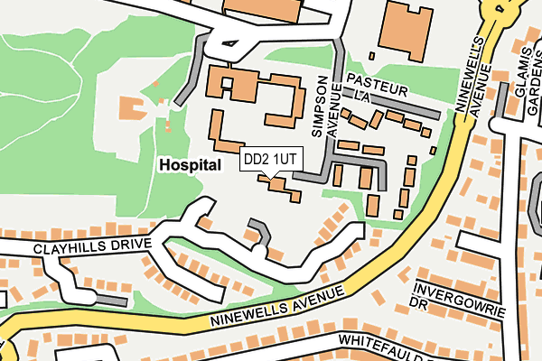 DD2 1UT map - OS OpenMap – Local (Ordnance Survey)