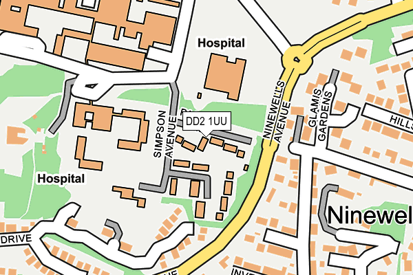 DD2 1UU map - OS OpenMap – Local (Ordnance Survey)