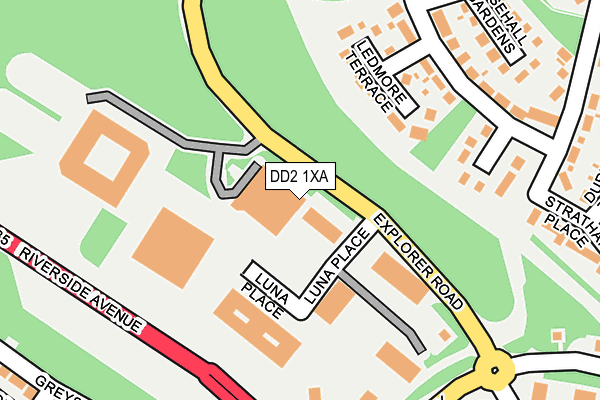 DD2 1XA map - OS OpenMap – Local (Ordnance Survey)