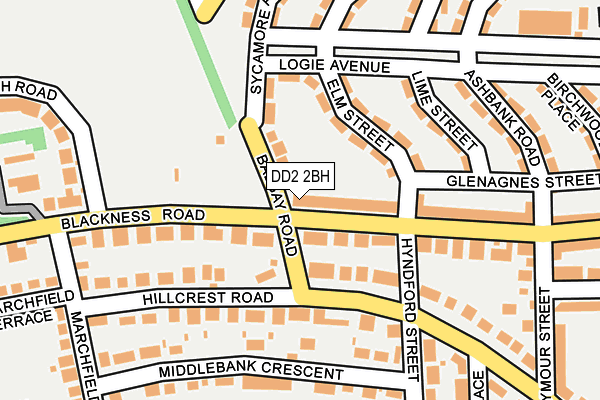 DD2 2BH map - OS OpenMap – Local (Ordnance Survey)