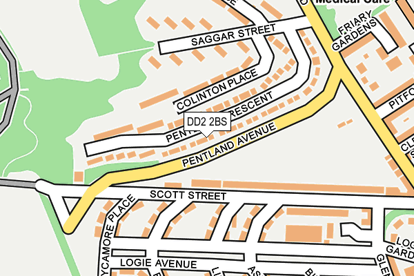 DD2 2BS map - OS OpenMap – Local (Ordnance Survey)