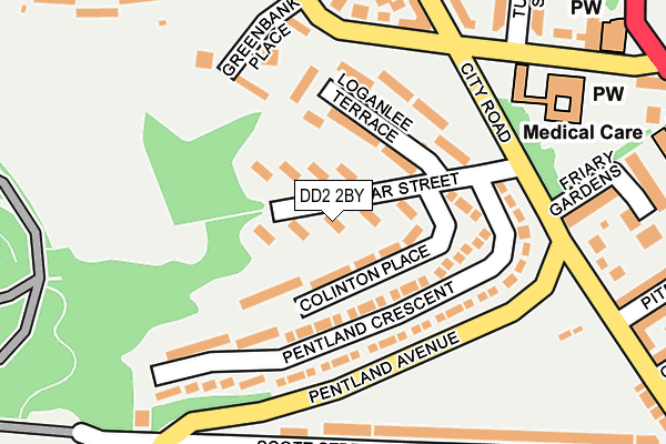 DD2 2BY map - OS OpenMap – Local (Ordnance Survey)