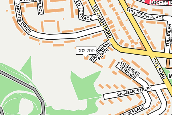 DD2 2DD map - OS OpenMap – Local (Ordnance Survey)