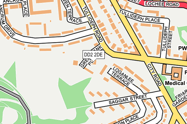 DD2 2DE map - OS OpenMap – Local (Ordnance Survey)