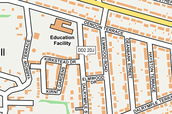DD2 2DJ map - OS OpenMap – Local (Ordnance Survey)