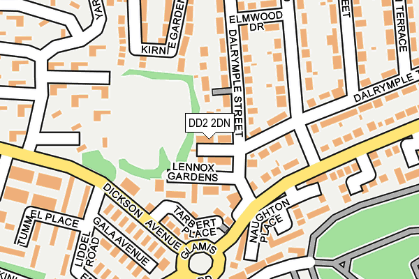 DD2 2DN map - OS OpenMap – Local (Ordnance Survey)