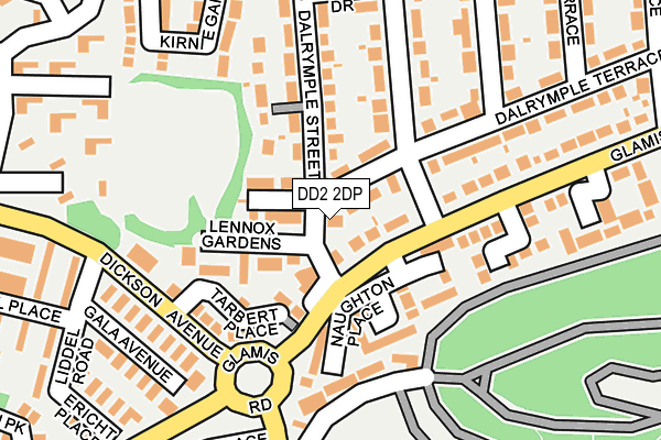 DD2 2DP map - OS OpenMap – Local (Ordnance Survey)