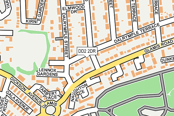 DD2 2DR map - OS OpenMap – Local (Ordnance Survey)