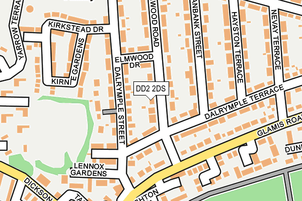 DD2 2DS map - OS OpenMap – Local (Ordnance Survey)