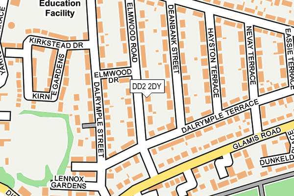 DD2 2DY map - OS OpenMap – Local (Ordnance Survey)