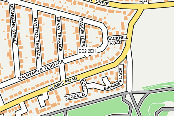 DD2 2EH map - OS OpenMap – Local (Ordnance Survey)