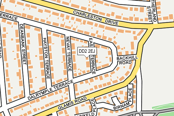 DD2 2EJ map - OS OpenMap – Local (Ordnance Survey)