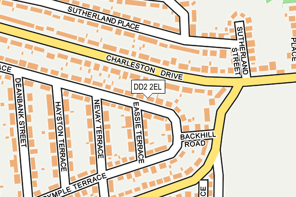 DD2 2EL map - OS OpenMap – Local (Ordnance Survey)