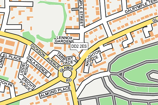 DD2 2ES map - OS OpenMap – Local (Ordnance Survey)
