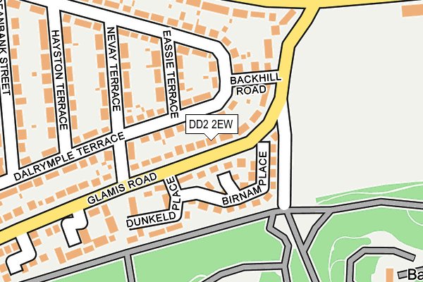 DD2 2EW map - OS OpenMap – Local (Ordnance Survey)