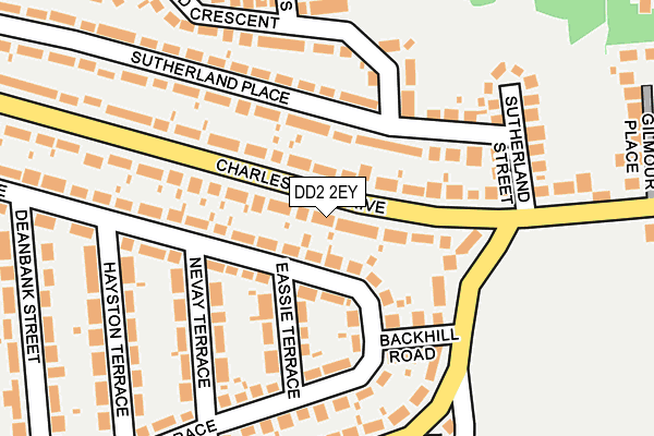 DD2 2EY map - OS OpenMap – Local (Ordnance Survey)