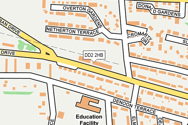 DD2 2HB map - OS OpenMap – Local (Ordnance Survey)