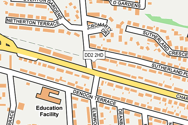 DD2 2HD map - OS OpenMap – Local (Ordnance Survey)