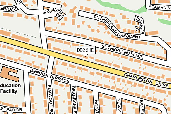 DD2 2HE map - OS OpenMap – Local (Ordnance Survey)