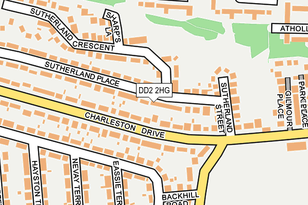 DD2 2HG map - OS OpenMap – Local (Ordnance Survey)