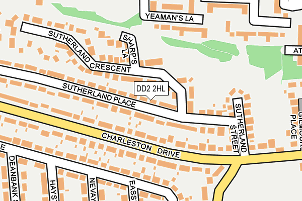 DD2 2HL map - OS OpenMap – Local (Ordnance Survey)