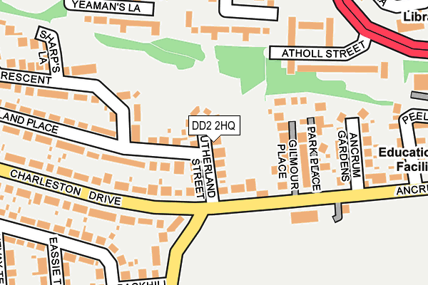 DD2 2HQ map - OS OpenMap – Local (Ordnance Survey)