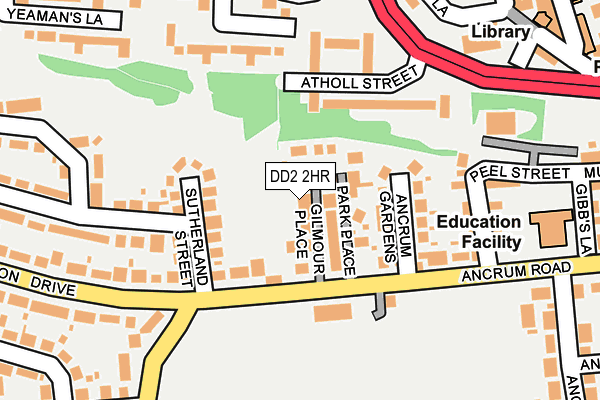 DD2 2HR map - OS OpenMap – Local (Ordnance Survey)