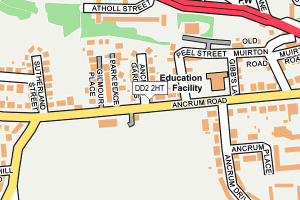 DD2 2HT map - OS OpenMap – Local (Ordnance Survey)